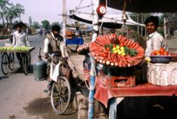 Vegetable market in India. Additional resources are required to achieve the MDGs