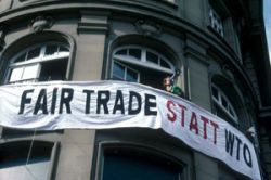 On the occasion of the Fair Trade Fair 2003,
the seco offices were occupied by WTO opponents.