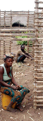 House construction in Northern Mozambique