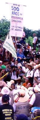 Anti-WTO demonstration in Cancún (Mexico)