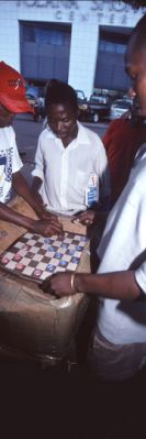 Youth playing street games in Maputo, Mozambique 